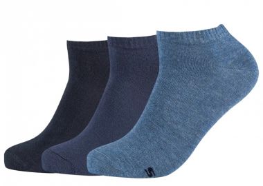Skechers Ανδρικές Μονόχρωμες Κάλτσες Μπλε 3Pack SK43006-5801 - Skechers - 