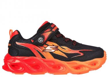 Skechers Αθλητικά Παιδικά Παπούτσια Flash Μαύρα 400103L-BKRD - Skechers - 