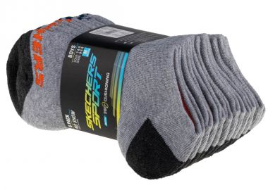 Skechers Αθλητικά Παιδικά Σοσόνια Γκρι 6 Ζευγάρια S108264-GRY - Skechers - 