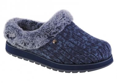 Skechers Χειμερινές Γυναικείες Παντόφλες σε Navy Μπλε χρώμα 31204-NVBL - Skechers - 