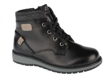 Skechers Gravelen Δερμάτινα Παιδικά Μποτάκια με Φερμουάρ Μαύρα 94064L-BLK - Skechers - 