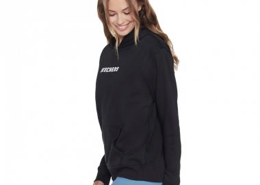 Skechers Γυναικείο Φούτερ με Κουκούλα Μαύρο WHD69-BLK - Skechers - 