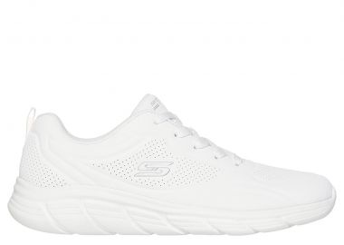 SKECHERS ΓΥΝΑΙΚΕΙΟ SNEAKER Debossed Pu Lace Up 117715_W ΛΕΥΚΟ - SKECHERS - 