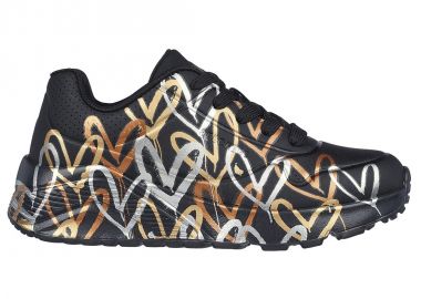Skechers JGoldCrown Uno Lite Metallic 314067LBKGD - Skechers - 