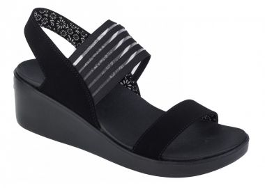 Skechers Καλοκαιρινές Γυναικείες Πλατφόρμες Μαύρες 119340-BBK - Skechers - 