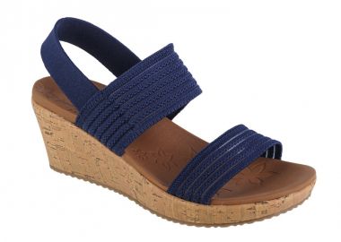 Skechers Καλοκαιρινές Γυναικείες Πλατφόρμες Navy Μπλε 119571-NVY - Skechers - 
