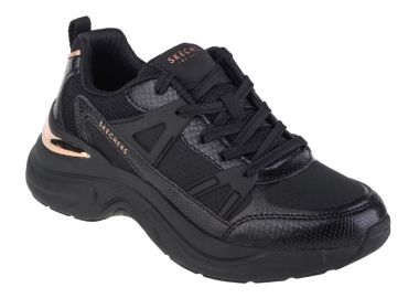 Skechers Lace Up Fashion Γυναικεία Sneakers Μαύρα 177576-BBK - Skechers - 