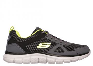 Skechers Lite-weight Qtr Overlay 52630-CCLM Ανδρικά Αθλητικά Παπούτσια Running Γκρι - Skechers - 