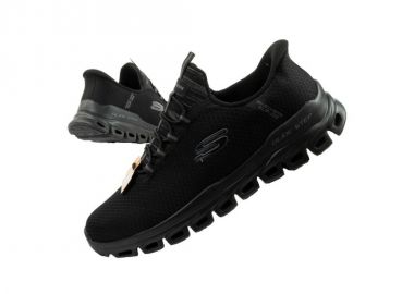 Skechers men's shoes sneakers GlideStep comfortable lightweight SlipIns black - Skechers - 