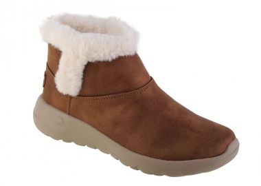 Skechers On The Go Joy Suede Γυναικεία Μποτάκια με Γούνα Ταμπά 144013-CSNT - Skechers - 