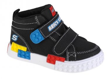 Skechers Παιδικό Sneaker High Lil Constructor με Σκρατς για Αγόρι Μαύρο 402224N-BKMT - Skechers - 