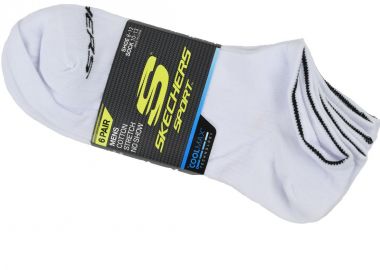 Skechers S115055 Ανδρικές Μονόχρωμες Κάλτσες Λευκές - Skechers - 