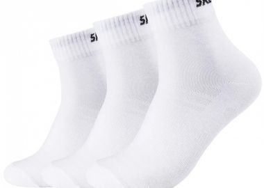 Skechers SK42017-1000 Αθλητικές Κάλτσες Λευκές 3 Ζεύγη - Skechers - 