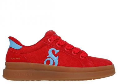 Skechers SlipIns Suede Snoop Cupsole Sneaker 186100RDBL - Skechers - 