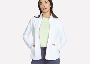 Skechers The Hoodless Hoodie GoWalk Shine Jacket JA78WHT - Skechers - 