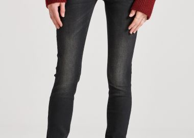 Skinny fit ψηλόμεσο τζιν παντελόνι - FUNKY BUDDHA - 