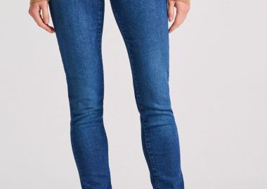 Skinny fit τζιν παντελόνι με ελαφρύ ξεθώριασμα - FUNKY BUDDHA - 