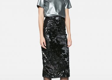 Skirt In Black Sequin - Cutcuutur - 