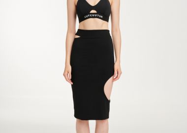 Skirt with Cut-Outs - Cutcuutur - 