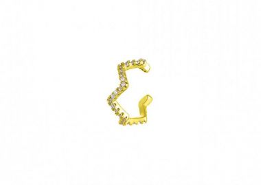 Σκουλαρίκι Earcuff Από Ασήμι 925 Επιχρυσωμένο SS43245 - AMOR AMOR - 
