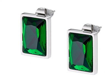 Σκουλαρίκια Από Ανοξείδωτο Ατσάλι Με Swarovski AS47760 - AMOR AMOR - 