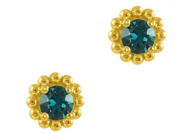 Σκουλαρίκια Από Ασήμι 925 Επιχρυσωμένο Με Swarovski EX49214 - AMOR AMOR - 