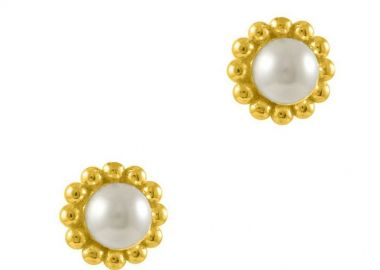 Σκουλαρίκια Από Ασήμι 925 Επιχρυσωμένο Με Swarovski EX49223 - AMOR AMOR - 