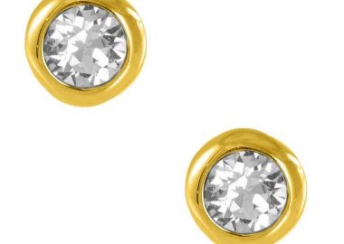 Σκουλαρίκια Από Ασήμι 925 Επιχρυσωμένο Με Swarovski EX49493 - AMOR AMOR - 