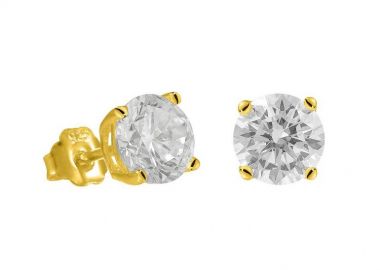 Σκουλαρίκια Από Ασήμι 925 Επιχρυσωμένο SU49090 - AMOR AMOR - 