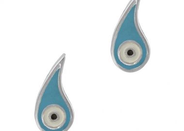 Σκουλαρίκια Από Ασήμι 925 Επιπλατινωμένο Με Ματάκι EX49228 - AMOR AMOR - 