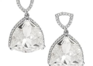 Σκουλαρίκια Από Ασήμι 925 Επιπλατινωμένο Με Swarovski EX43219 - AMOR AMOR - 