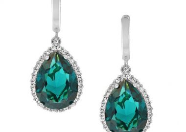 Σκουλαρίκια Από Ασήμι 925 Επιπλατινωμένο Με Swarovski EX43225 - AMOR AMOR - 