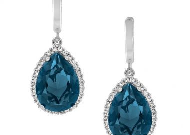 Σκουλαρίκια Από Ασήμι 925 Επιπλατινωμένο Με Swarovski EX49107 - AMOR AMOR - 