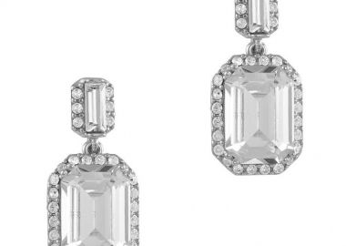 Σκουλαρίκια Από Ασήμι 925 Επιπλατινωμένο Με Swarovski EX49198 - AMOR AMOR - 