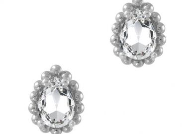 Σκουλαρίκια Από Ασήμι 925 Επιπλατινωμένο Με Swarovski EX49219 - AMOR AMOR - 