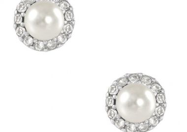 Σκουλαρίκια Από Ασήμι 925 Επιπλατινωμένο Με Swarovski EX49486 - AMOR AMOR - 