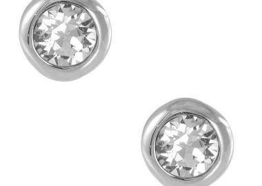 Σκουλαρίκια Από Ασήμι 925 Επιπλατινωμένο Με Swarovski EX49492 - AMOR AMOR - 