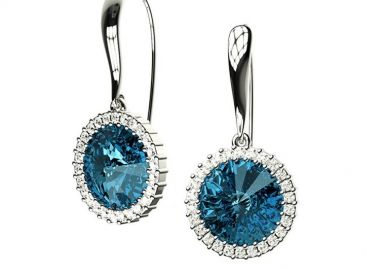 Σκουλαρίκια Από Ασήμι Επιπλατινωμένο Με Swarovski EX43209 - AMOR AMOR - 