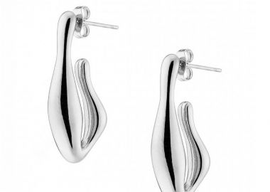 Σκουλαρίκια Από Ατσάλι AS40109 - AMOR AMOR - 