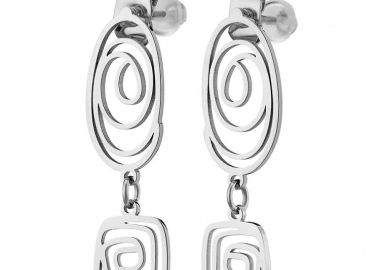 Σκουλαρίκια Από Ατσάλι AS48846 - AMOR AMOR - 