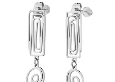 Σκουλαρίκια Από Ατσάλι AS48848 - AMOR AMOR - 