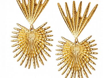 Σκουλαρίκια Από Ατσάλι Επιχρυσωμένο 24Κ AS40124 - AMOR AMOR - 