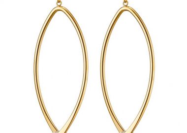 Σκουλαρίκια Από Ατσάλι Επιχρυσωμένο 24Κ Με Μαργαριτάρια AS47969 - AMOR AMOR - 