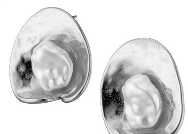 Σκουλαρίκια Από Ατσάλι Με Μαργαριτάρια AS45194 - AMOR AMOR - 