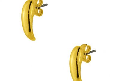 Σκουλαρίκια Από Ορείχαλκο Επιχρυσωμένο 24Κ PF42494 - AMOR AMOR - 