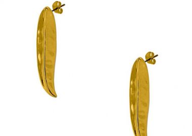 Σκουλαρίκια Από Ορείχαλκο Επιχρυσωμένο 24Κ PF47456 - AMOR AMOR - 