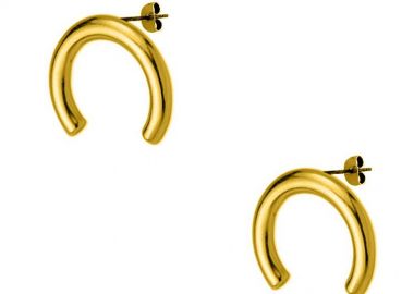 Σκουλαρίκια Από Ορείχαλκο Επιχρυσωμένο 24Κ PF47464 - AMOR AMOR - 