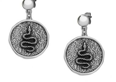 Σκουλαρίκια Από Ορείχαλκο Με Φίδι AA47389 - AMOR AMOR - 