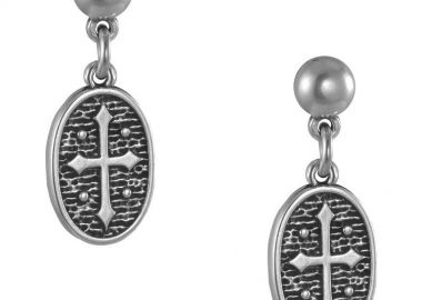 Σκουλαρίκια Από Ορείχαλκο Με Σταυρούς AA49742 - AMOR AMOR - 