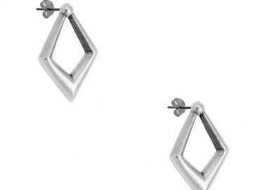 Σκουλαρίκια Από Ορείχαλκο Ρόμβοι PF48582 - AMOR AMOR - 